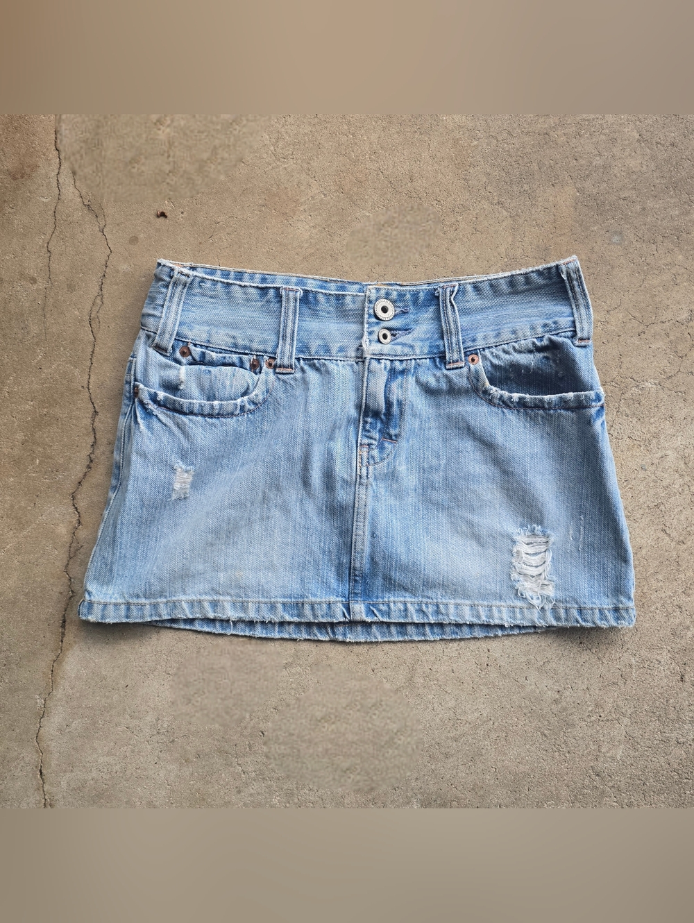 vtg y2k american eagle flap pocket mini skirt